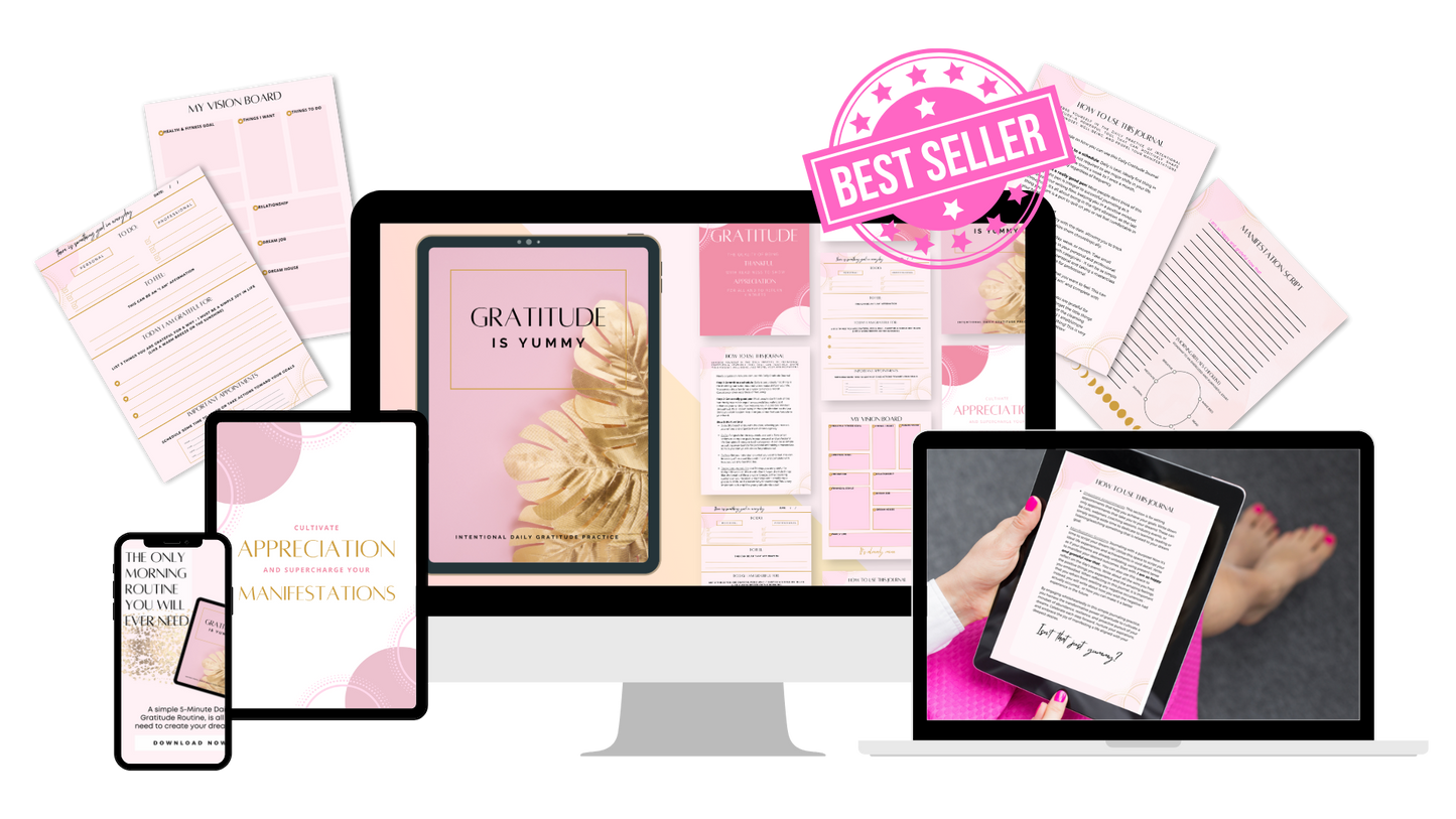 Gratitude is Yummy Digital Journal Download