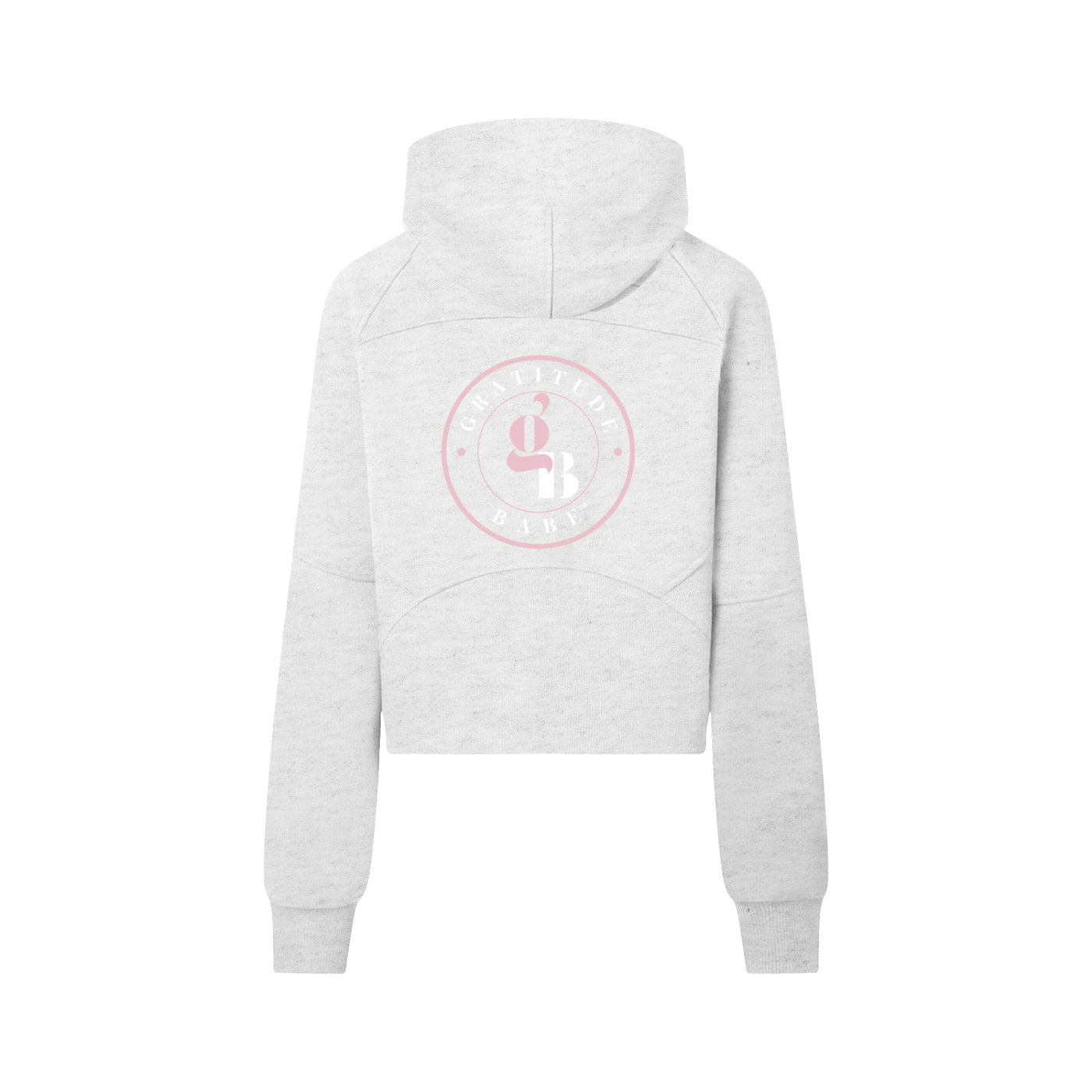 Gratitude Babe™ "Abundance Looks Good on Me" Cropped Half-Zip Hoodie