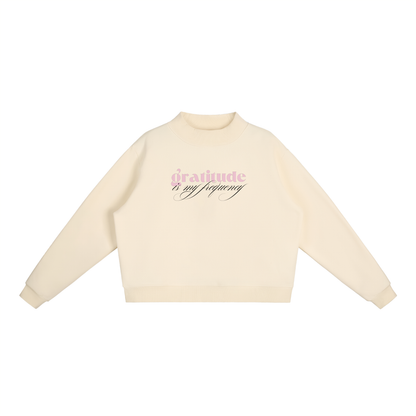 Gratitude Is My Frequency™ Mock-Neck Sweatshirt