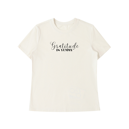 Gratitude is Yummy Essential Standard Shoulder T-Shirt Light Colors