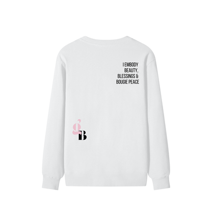 Gratitude Babe™ “Bougie Peace” Classic Unisex Cotton Sweater