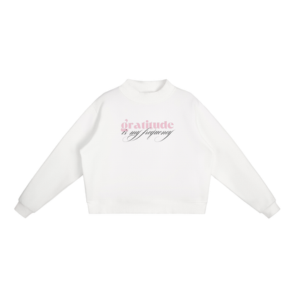 Gratitude Is My Frequency™ Mock-Neck Sweatshirt