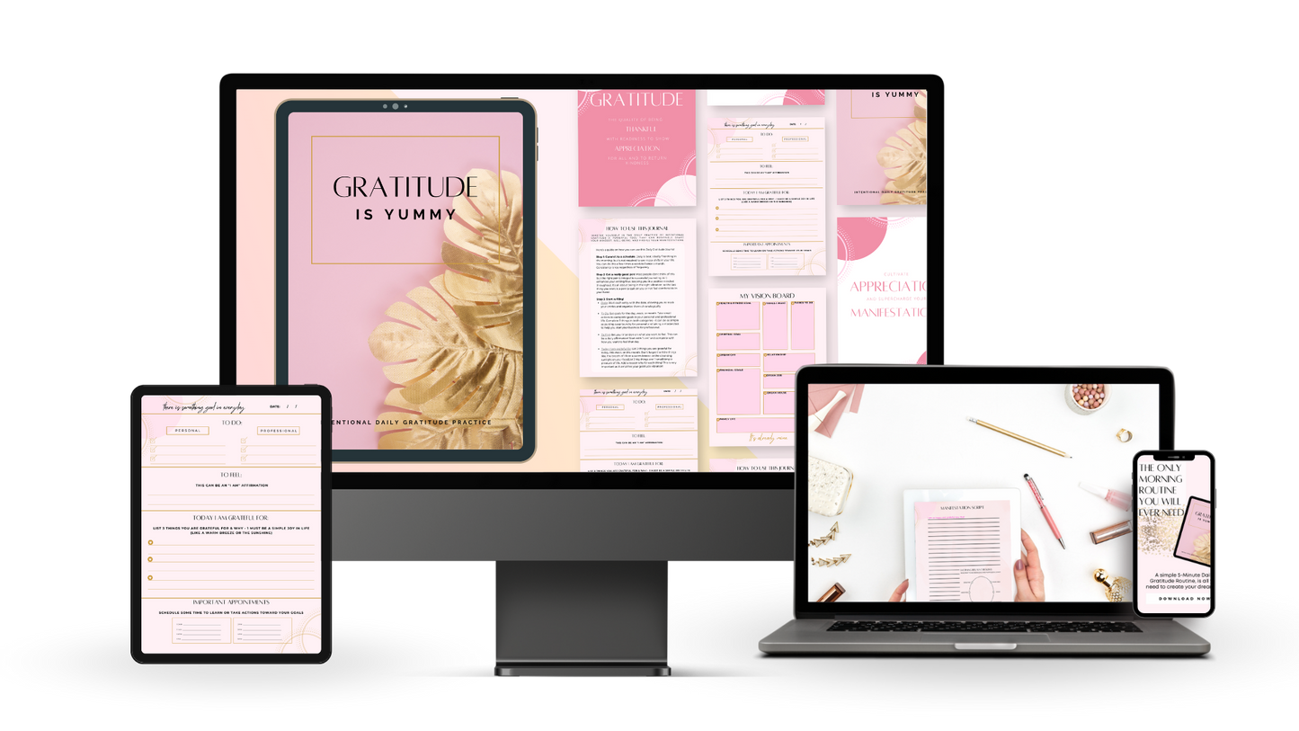 Gratitude is Yummy Digital Journal Download