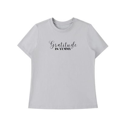Gratitude is Yummy Essential Standard Shoulder T-Shirt Light Colors