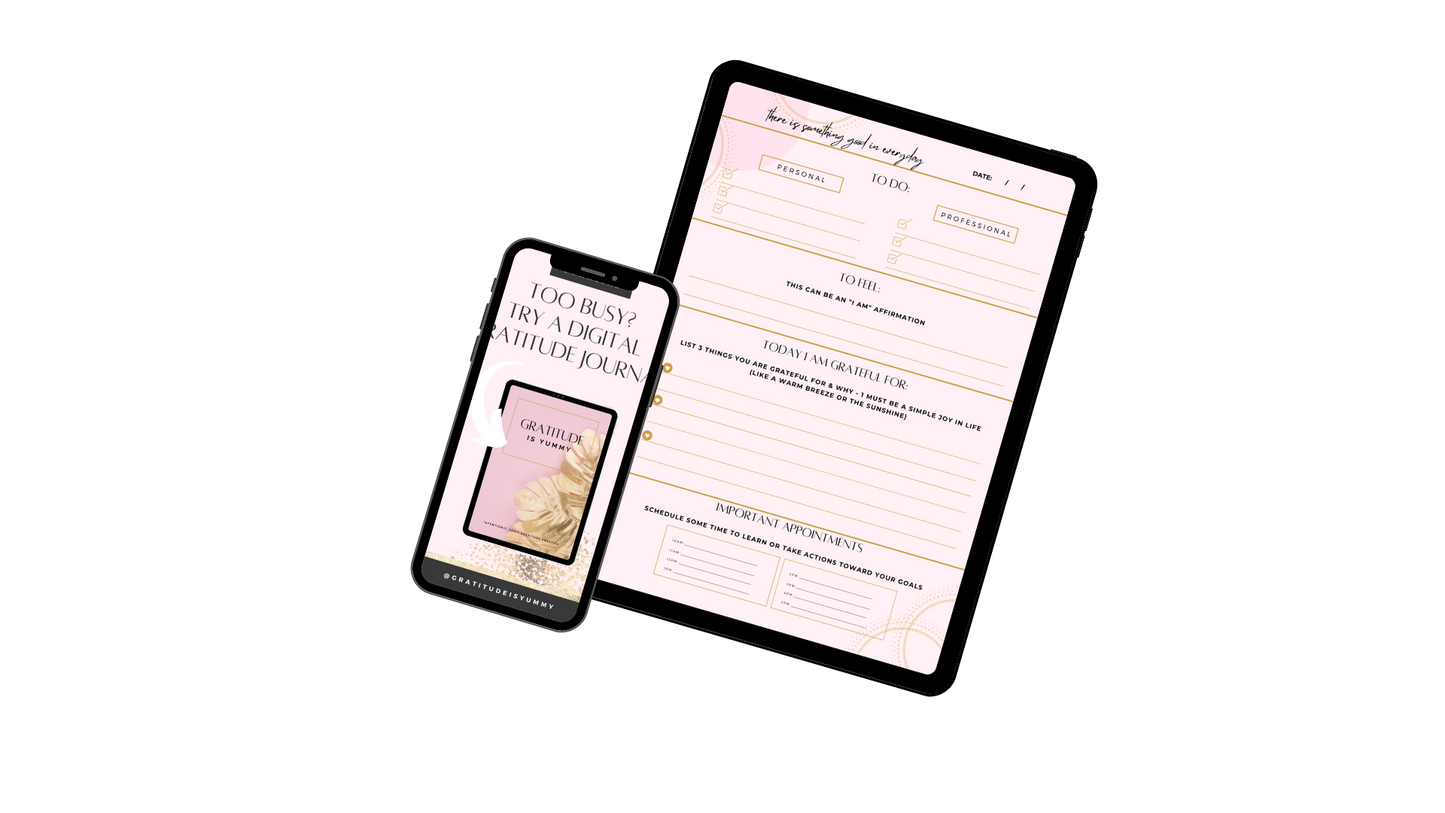 Gratitude is Yummy Digital Journal Download