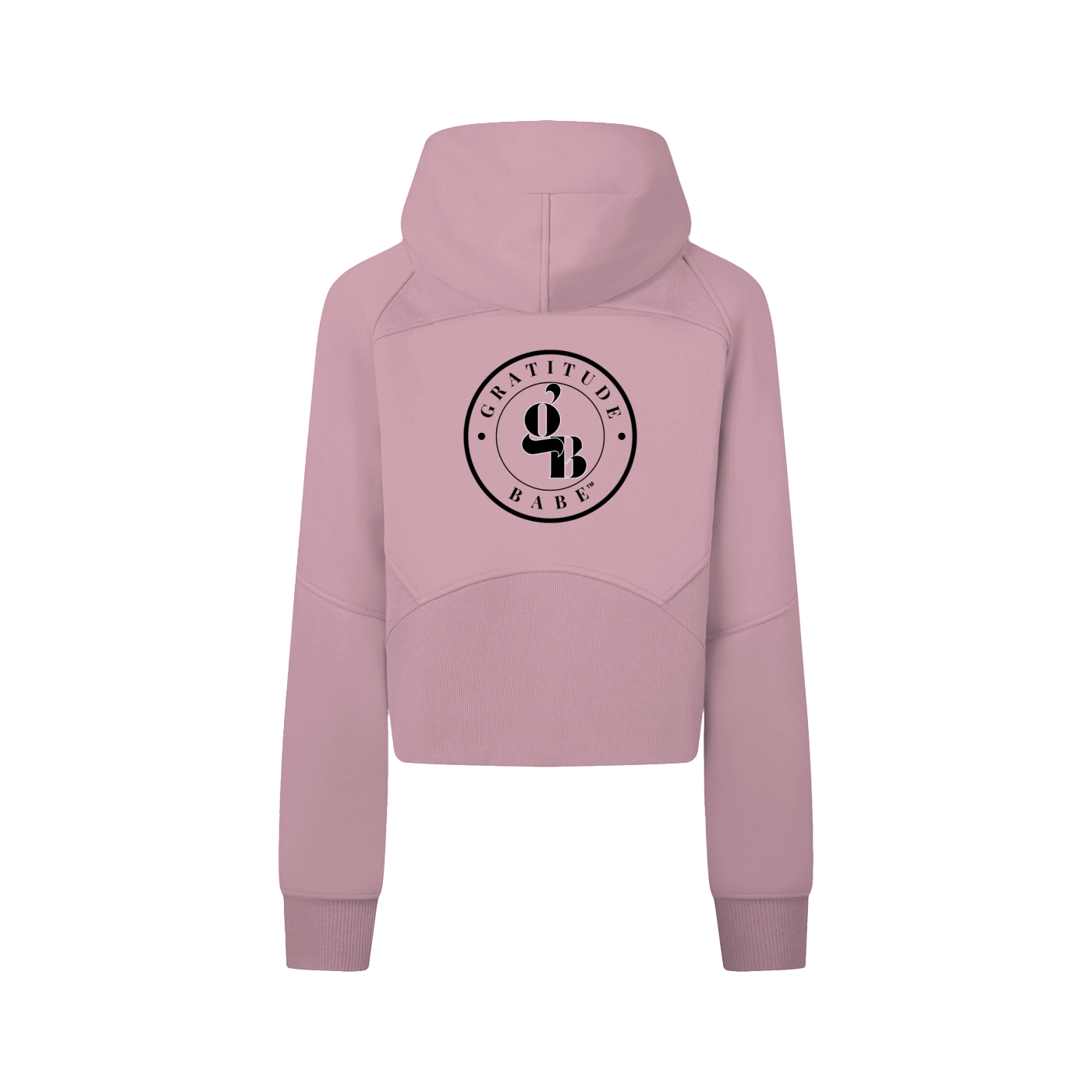 Gratitude Babe™ "Abundance Looks Good on Me" Cropped Zip-Through Hoodie