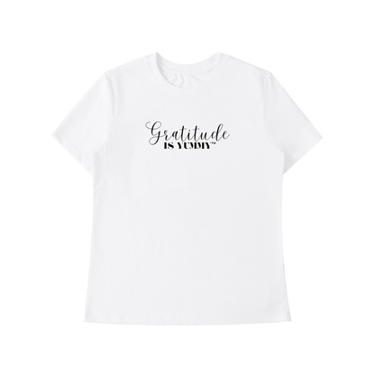 Gratitude is Yummy Essential Standard Shoulder T-Shirt Light Colors