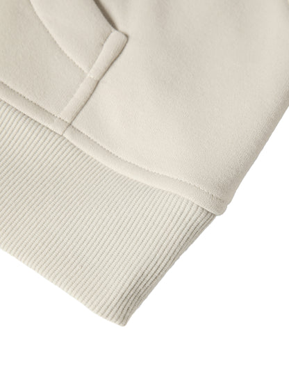 Gratitude Babe™ "Soft Rich Life" Cropped Half-Zip Sweatshirt