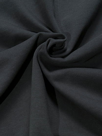 Gratitude Babe™ I Am The Magic Heavyweight Knitted Round Neck Tee Black