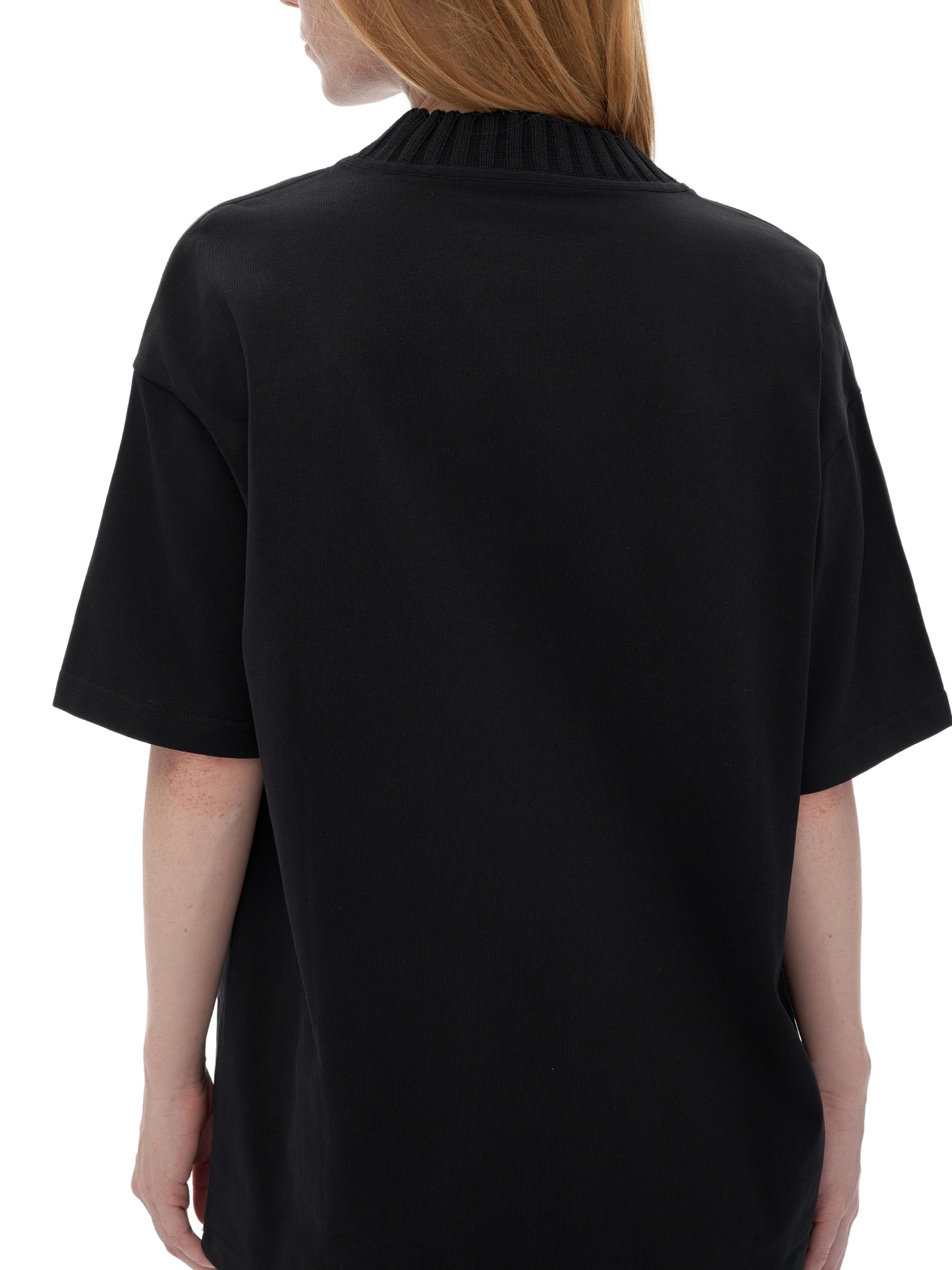 Gratitude Babe™ I Am The Magic Heavyweight Knitted Round Neck Tee Black