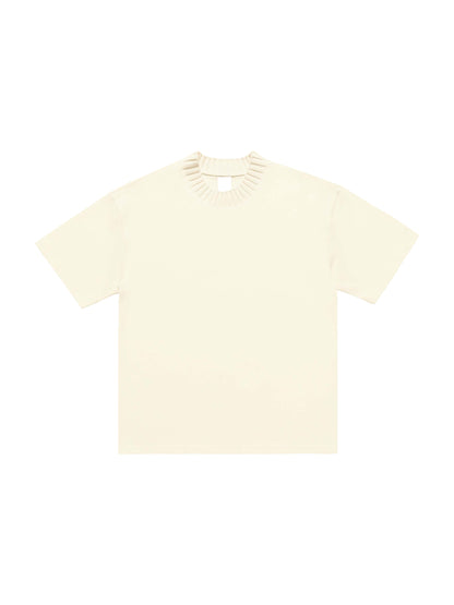 Gratitude Babe™ I Am Magic Heavyweight Knitted Round Neck Tee Apricot